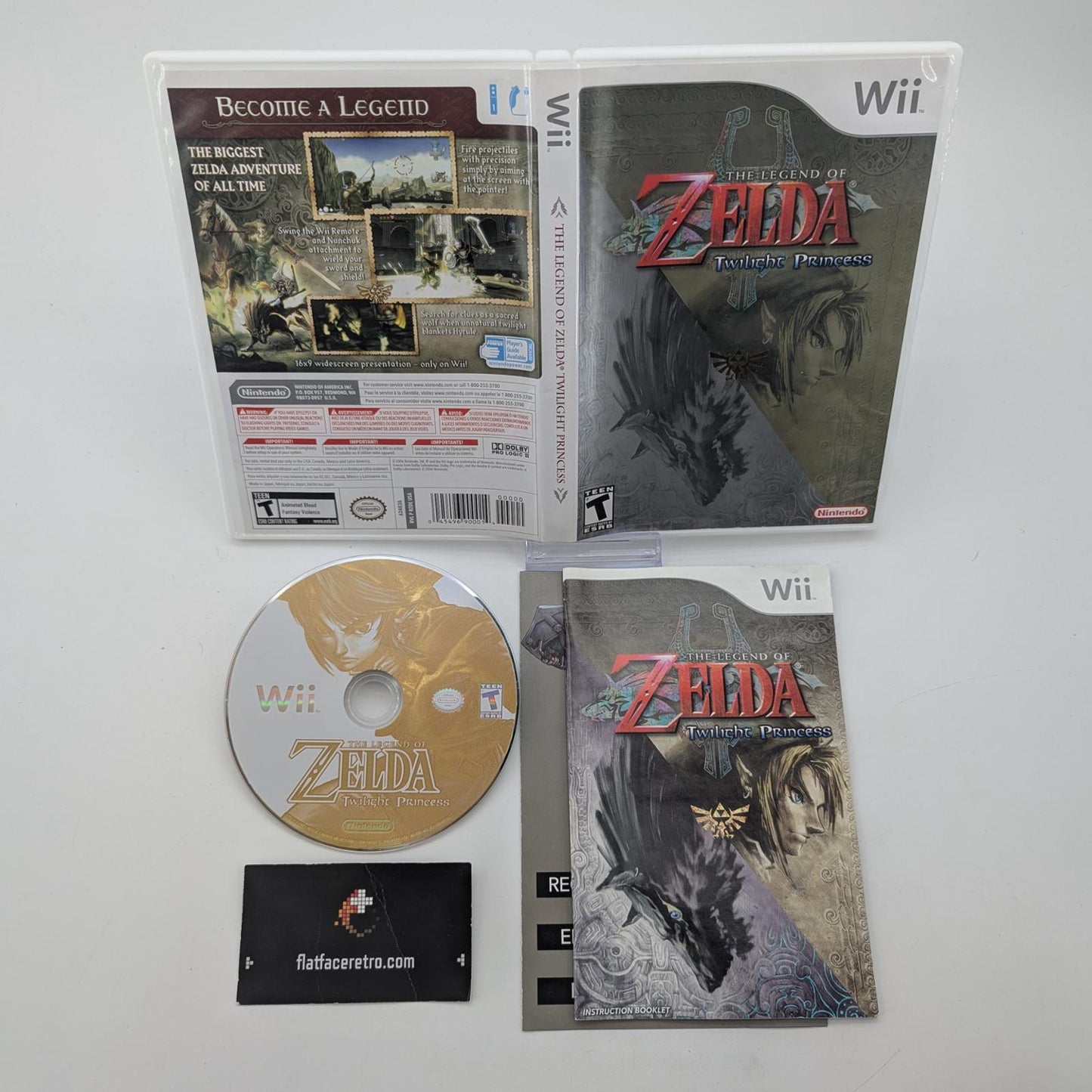 Zelda Twilight Princess - Nintendo Wii - Complete