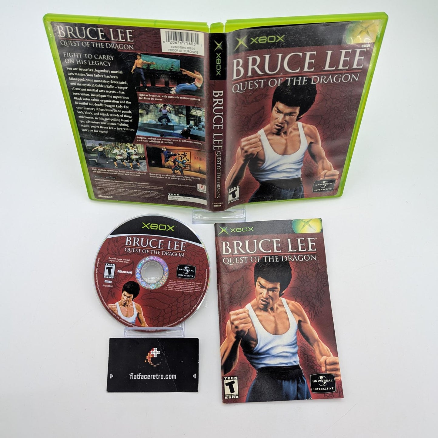 Bruce Lee Quest of the Dragon - Microsoft Xbox - Complete