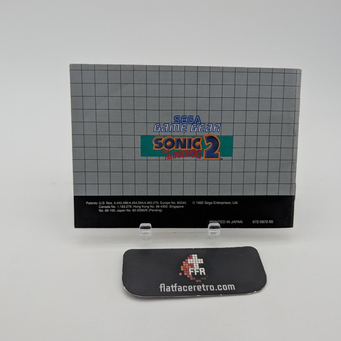 Sonic the Hedgehog 2 - Sega Game Gear - Manual Only