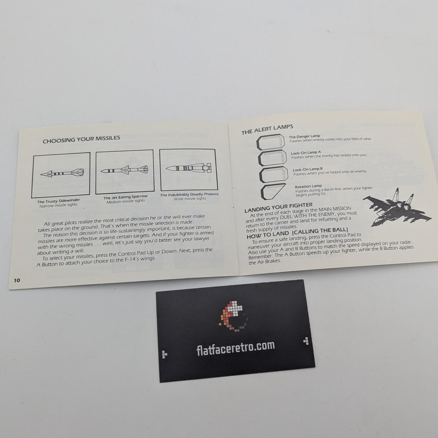 Top Gun The Second Mission - Nintendo NES - Manual Only
