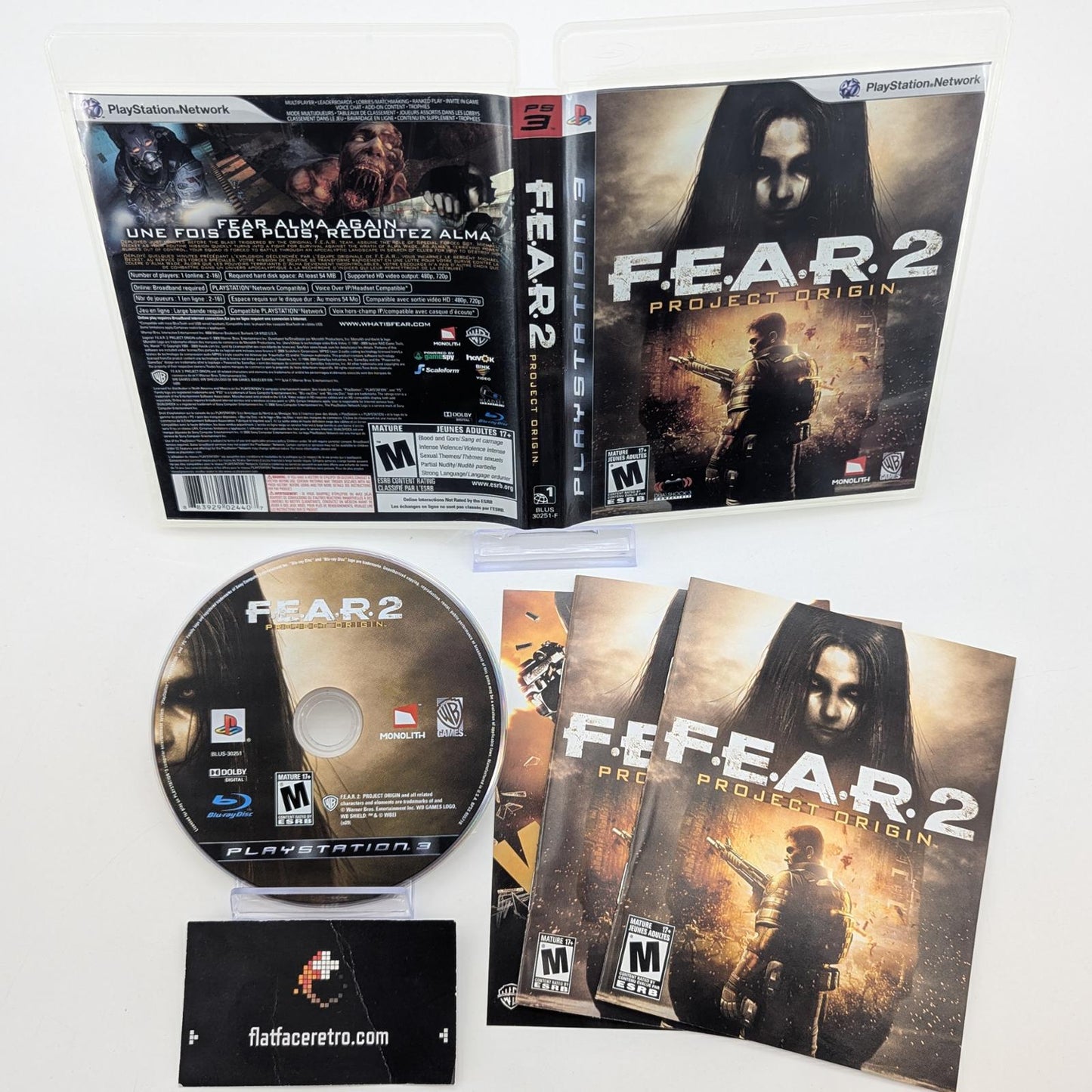 F.E.A.R. 2 Project Origin fear - Sony PlayStation 3 - Complete