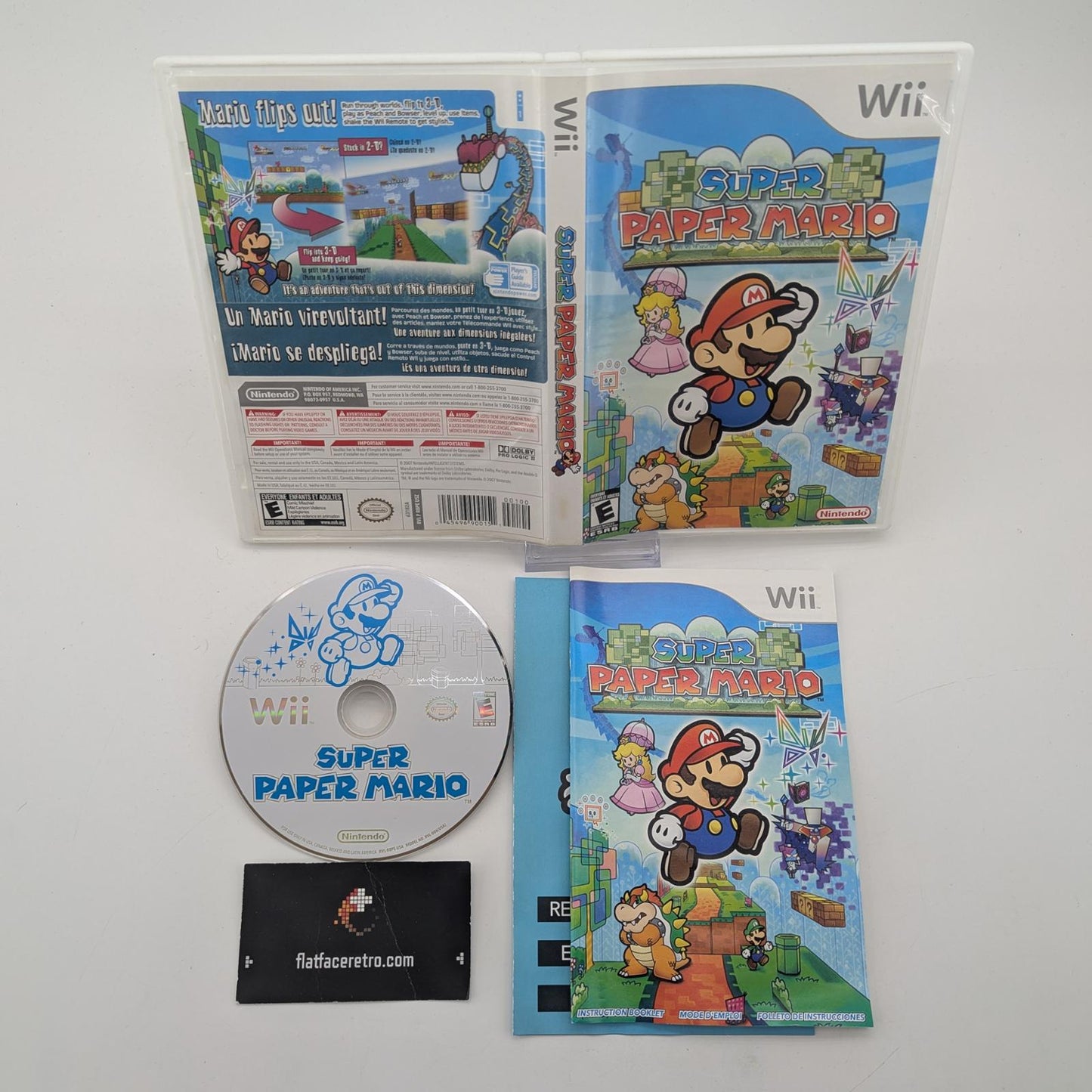 Super Paper Mario - Nintendo Wii - Complete