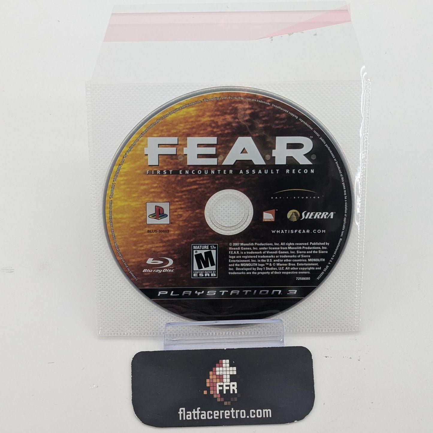 F.E.A.R. - Sony PlayStation 3 - Game Only