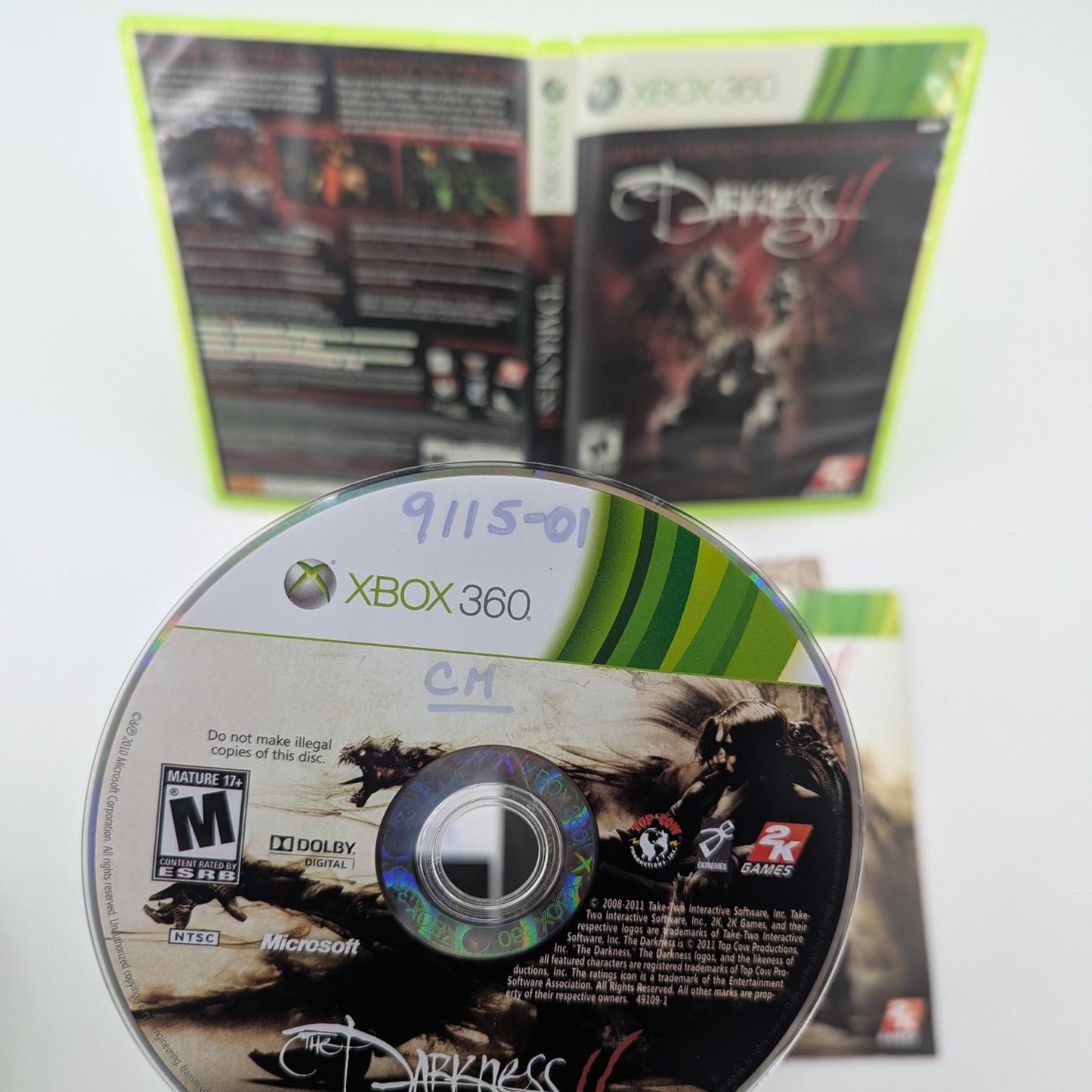 The Darkness II - Microsoft Xbox 360 - Complete