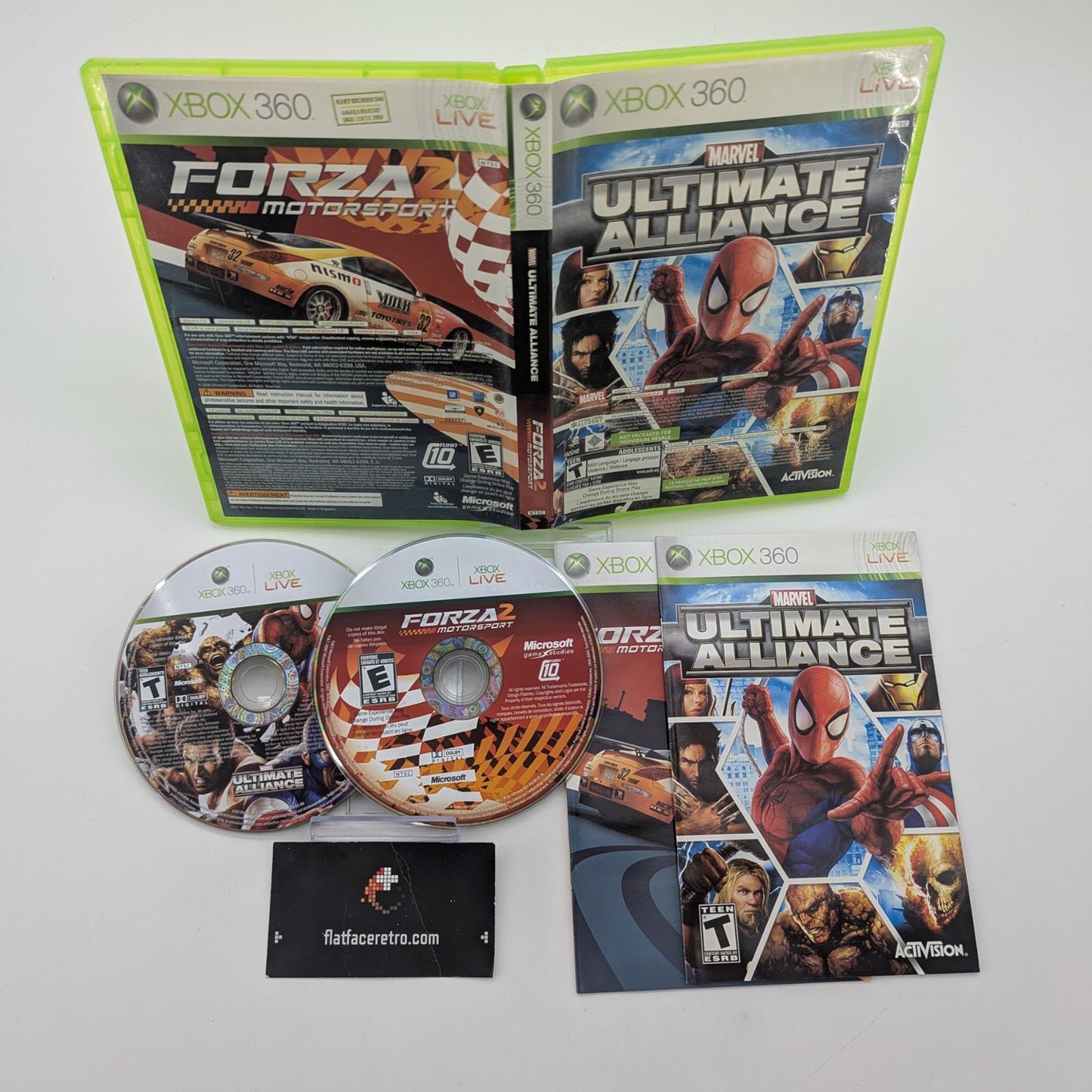 Marvel Ultimate Alliance & Forza 2 - Microsoft Xbox 360 - Complete