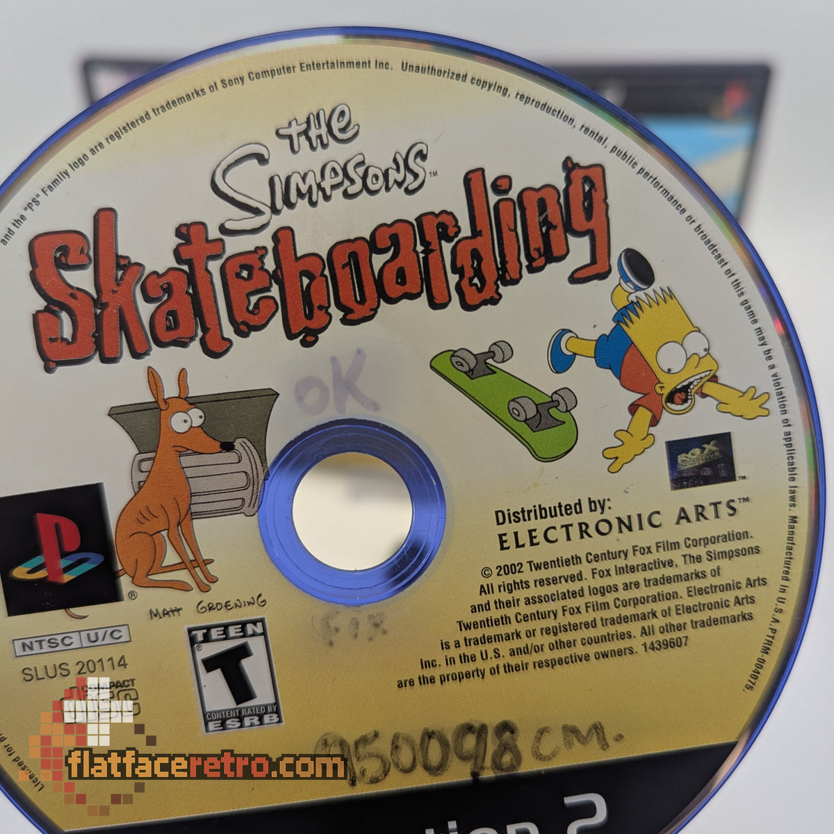 The Simpsons Skateboarding - Sony PlayStation 2 - Game and Case Insert Only