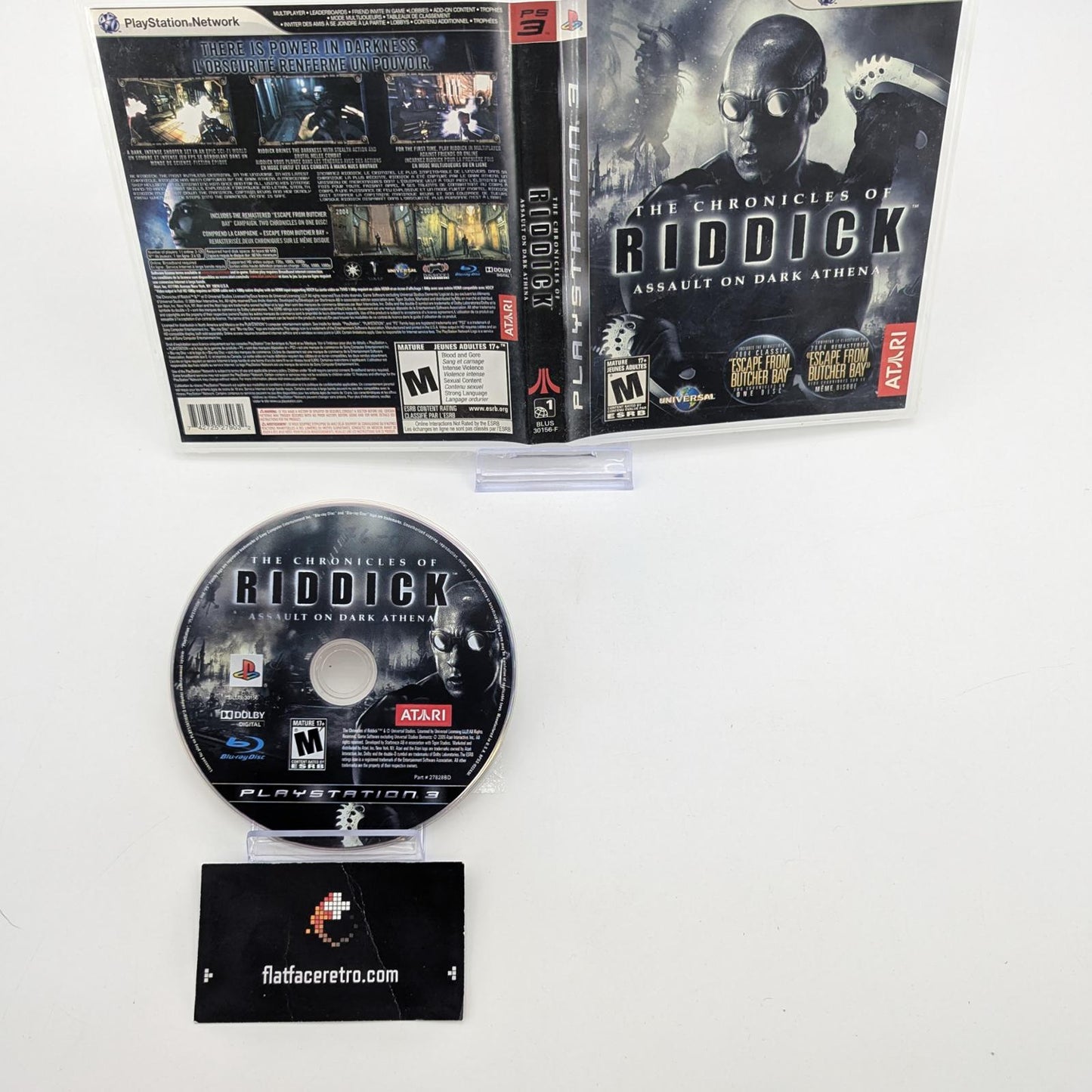 Chronicles of Riddick: Assault on Dark Athena - Sony PlayStation 3 - Game and Box Only