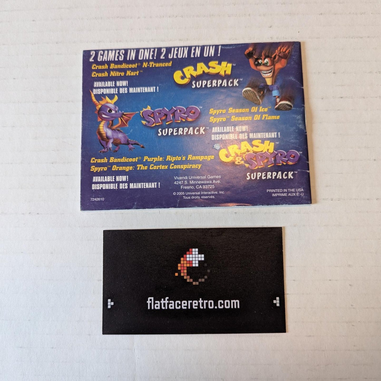 Spyro Superpack - Nintendo Game Boy Advance - Manual Only