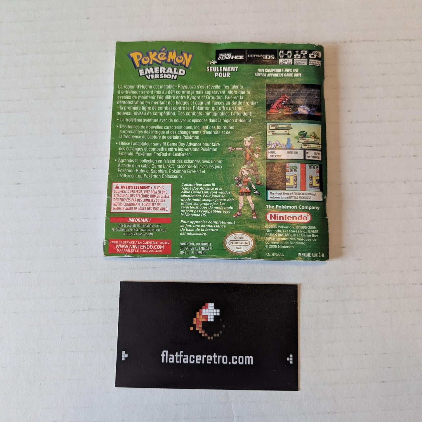 Pokemon Emerald - Nintendo Game Boy Advance - Manual Only