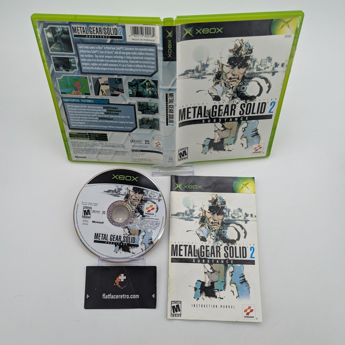 Metal Gear Solid 2: Substance - Microsoft Xbox - Complete
