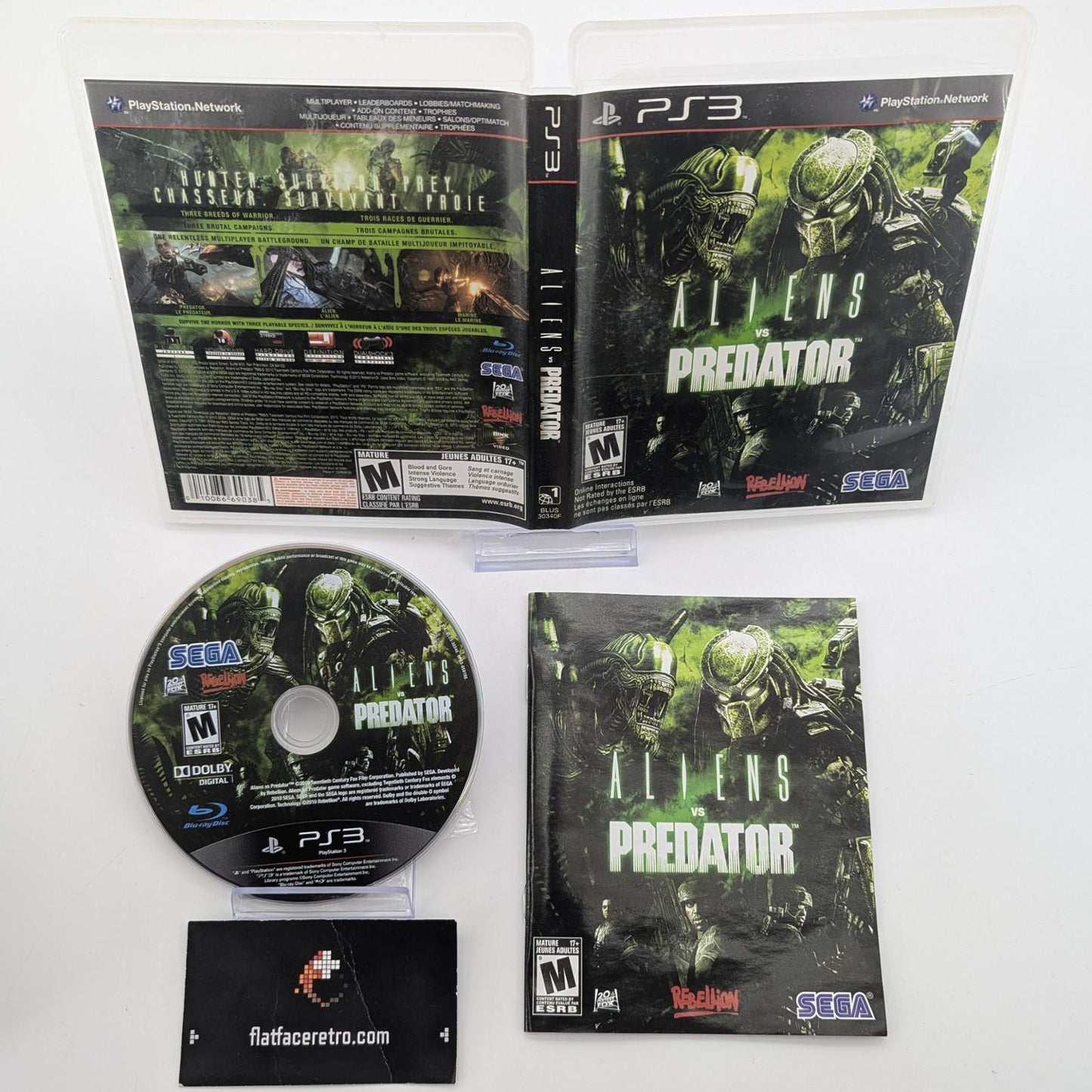 Aliens vs. Predator - Sony PlayStation 3 - Complete