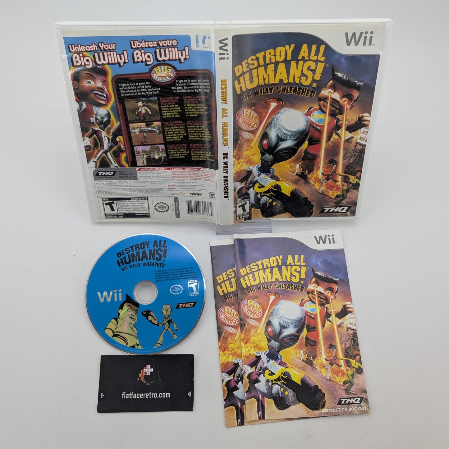 Destroy All Humans Big Willy Unleashed - Nintendo Wii - Complete