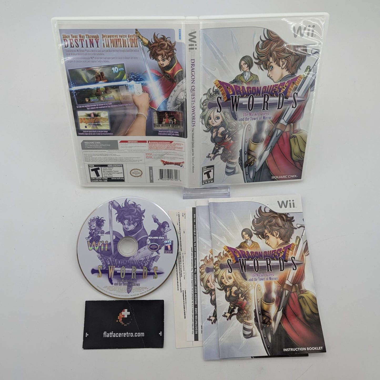 Dragon Quest Swords The Masked Queen and the Tower of Mirrors - Nintendo Wii - Complete