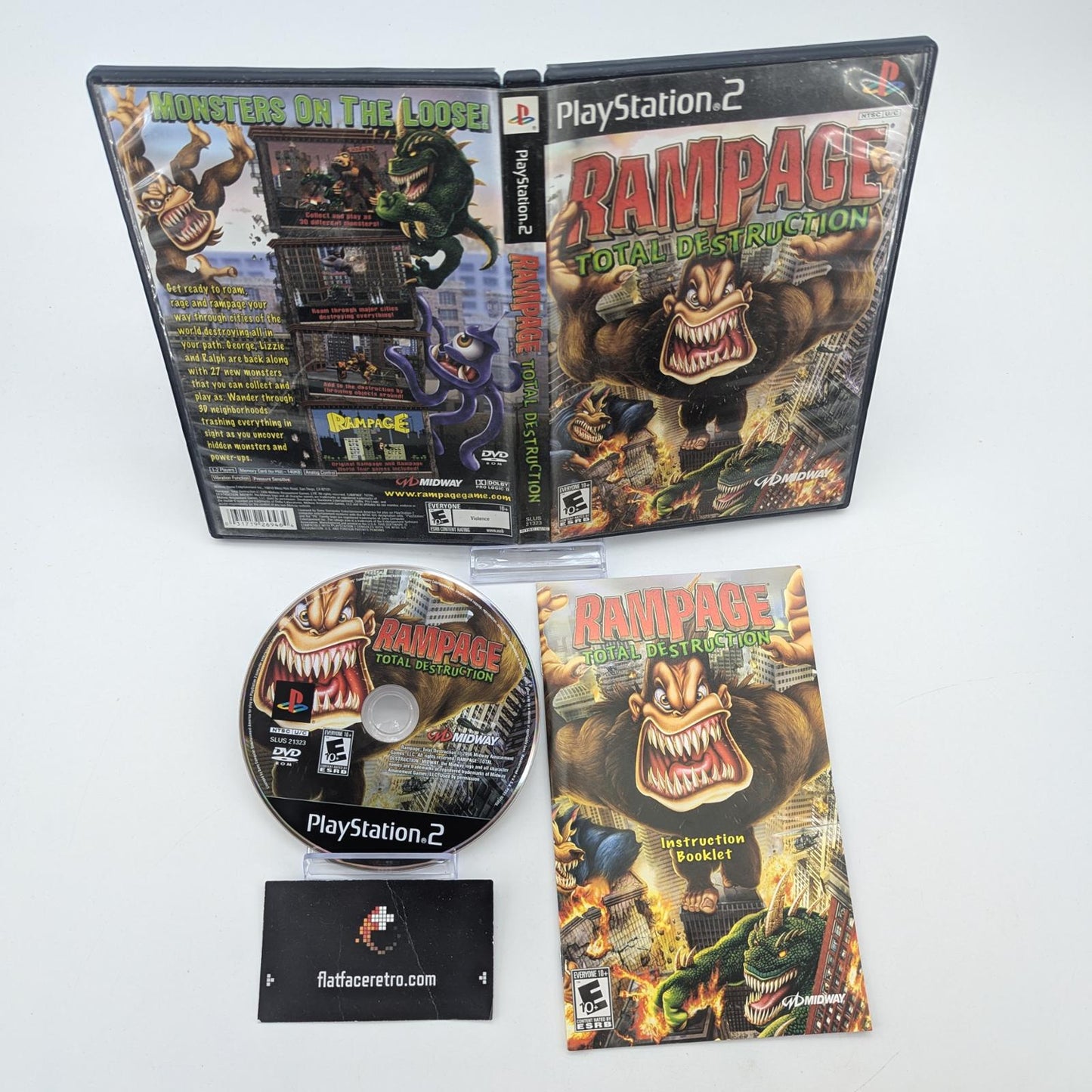 Rampage Total Destruction - Sony PlayStation 2 - Complete