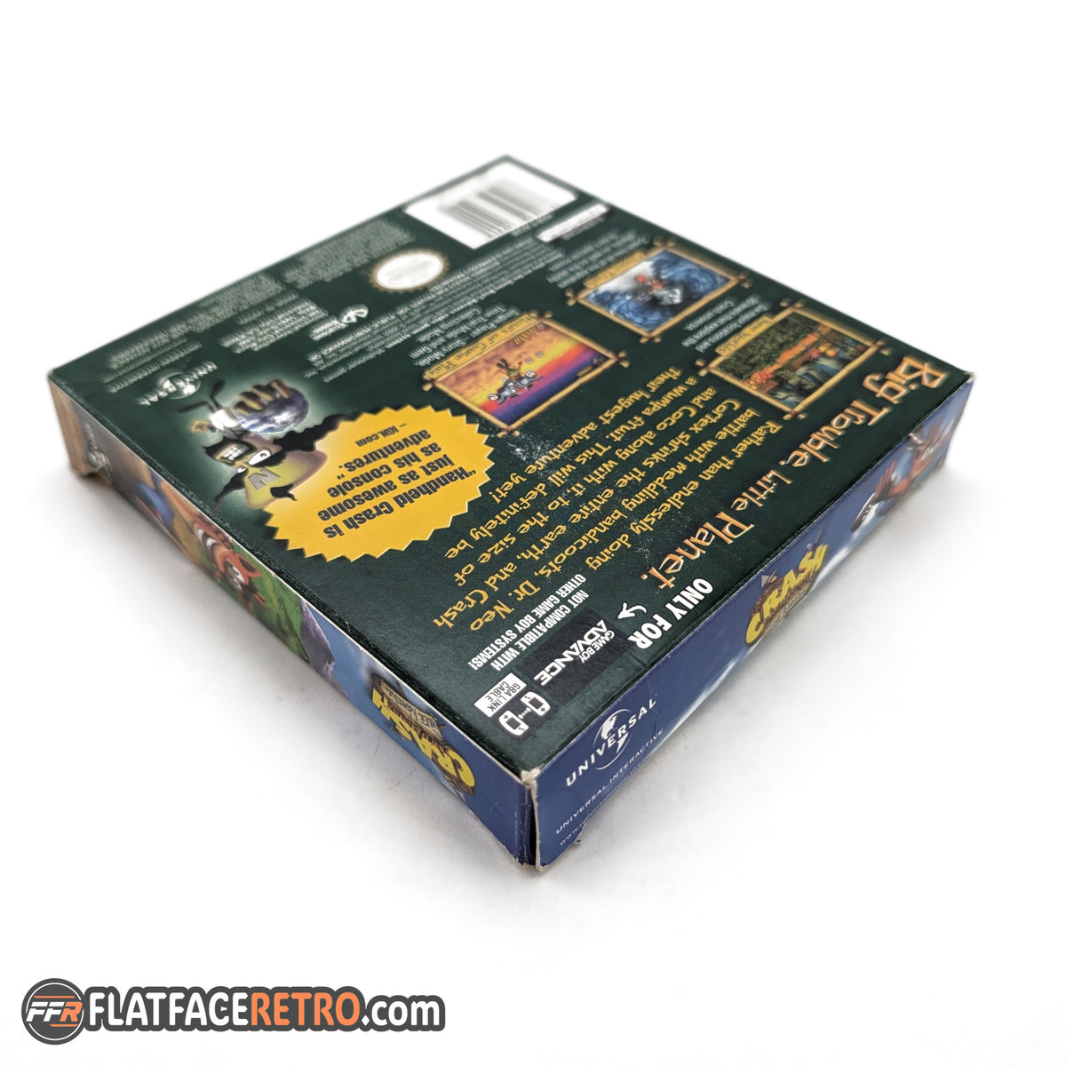 Crash Bandicoot the Huge Adventure - Nintendo Game Boy Advance - Complete