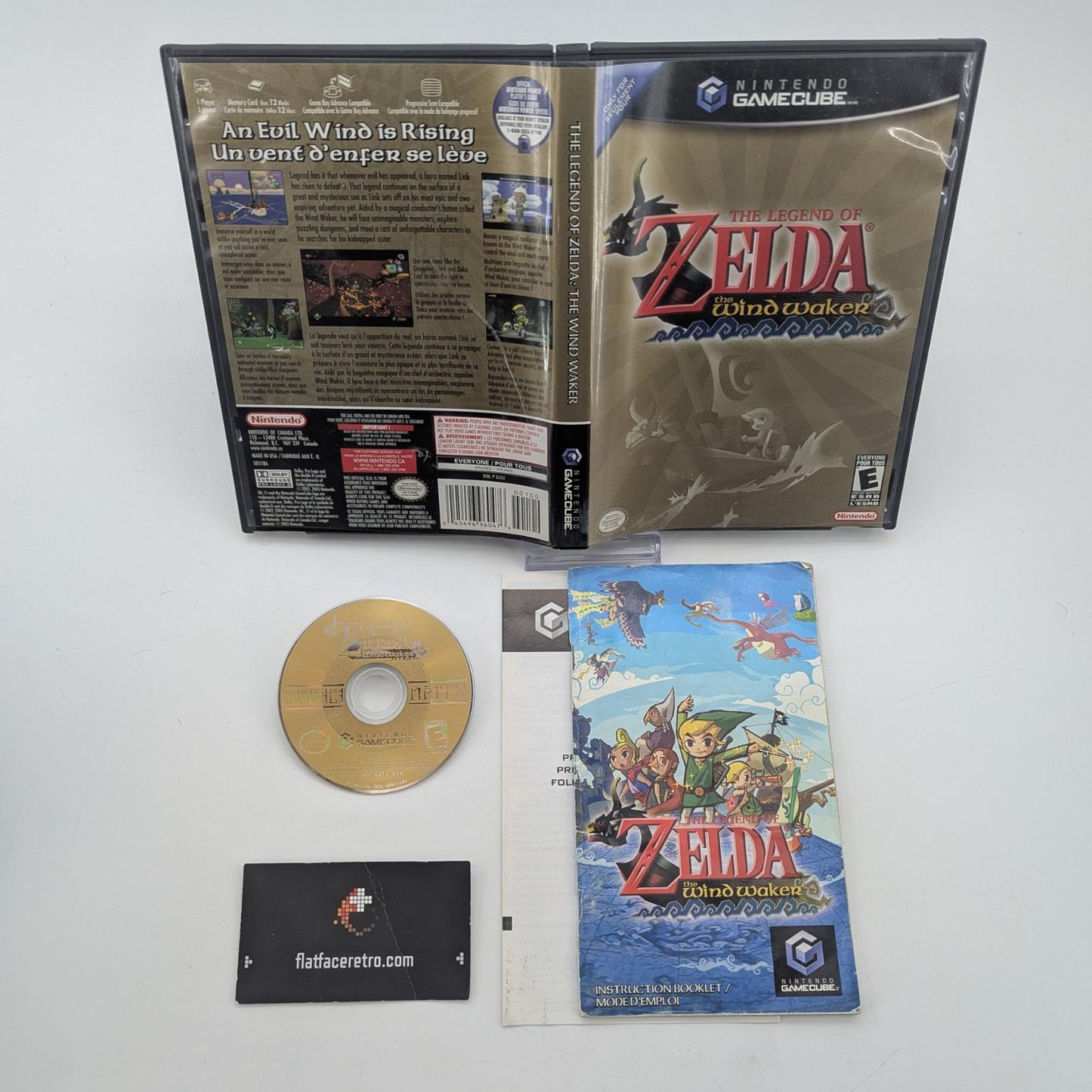 Zelda Wind Waker - Nintendo Gamecube - Complete