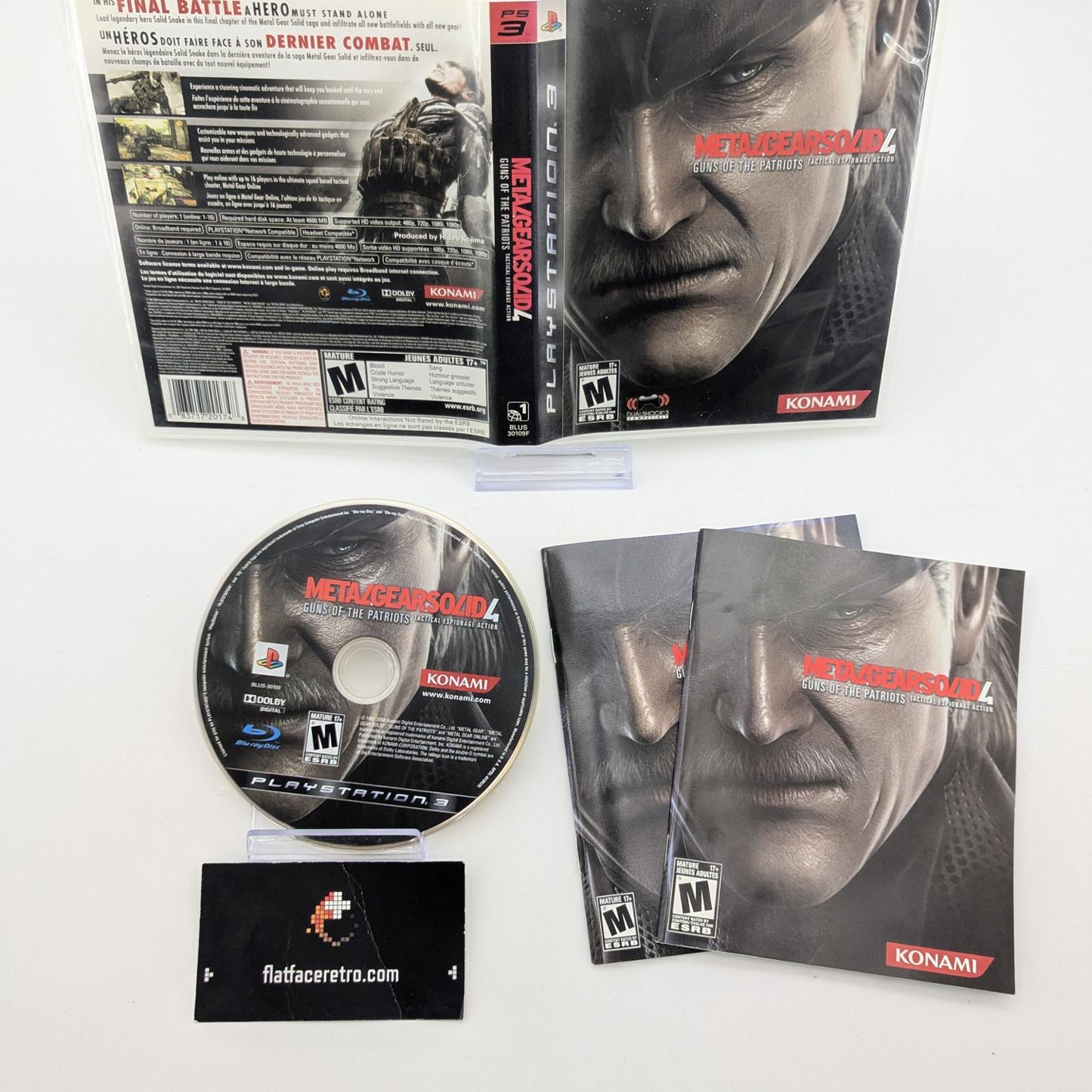 Metal Gear Solid 4 Guns of the Patriots - Sony PlayStation 3 - Complete