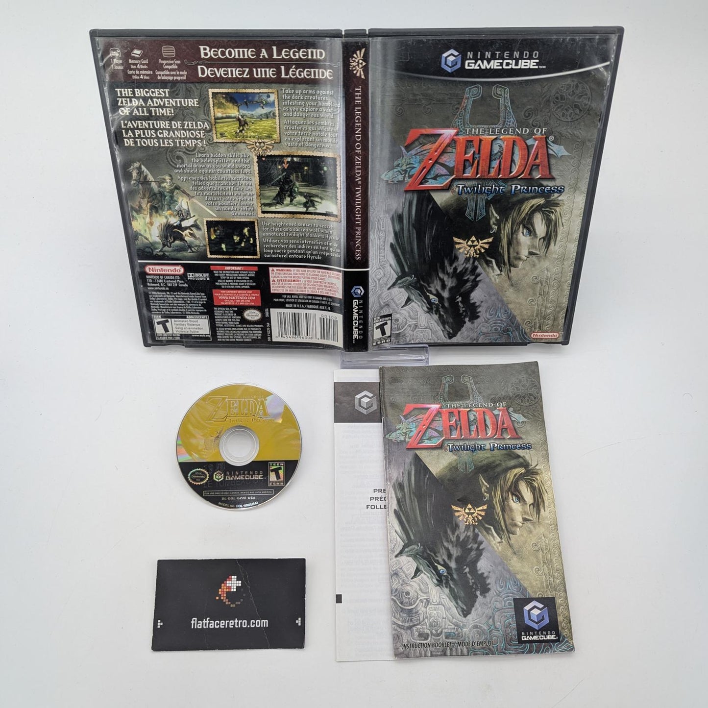 Zelda Twilight Princess - Nintendo Gamecube - Complete