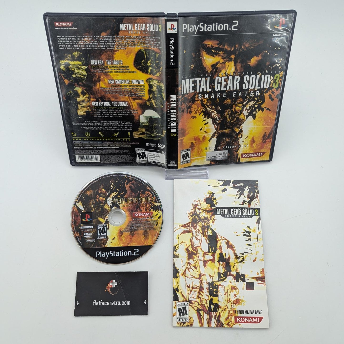 Metal Gear Solid 3 Snake Eater - Sony PlayStation 2 - Complete