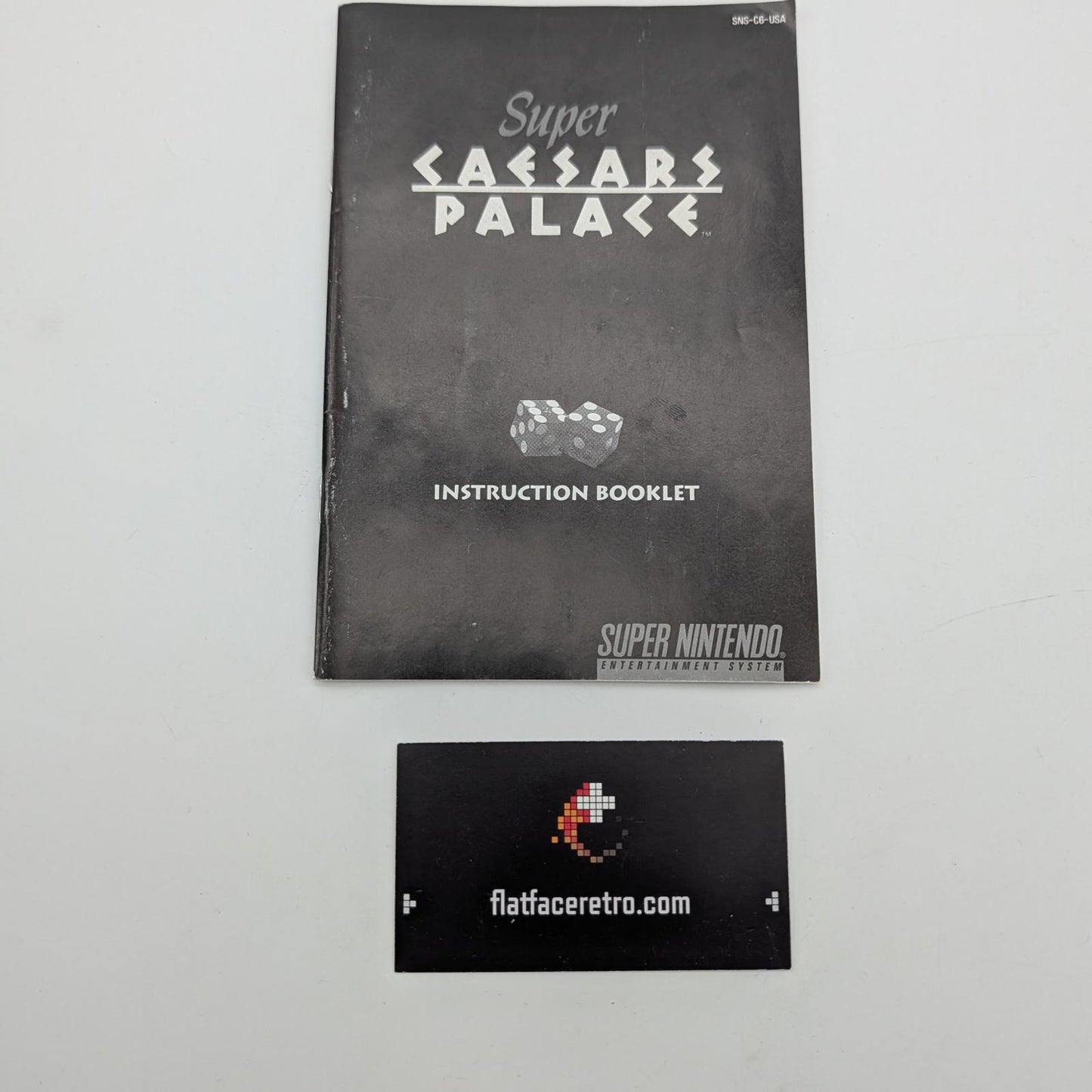Super Caesar's Palace - Nintendo SNES - Manual Only