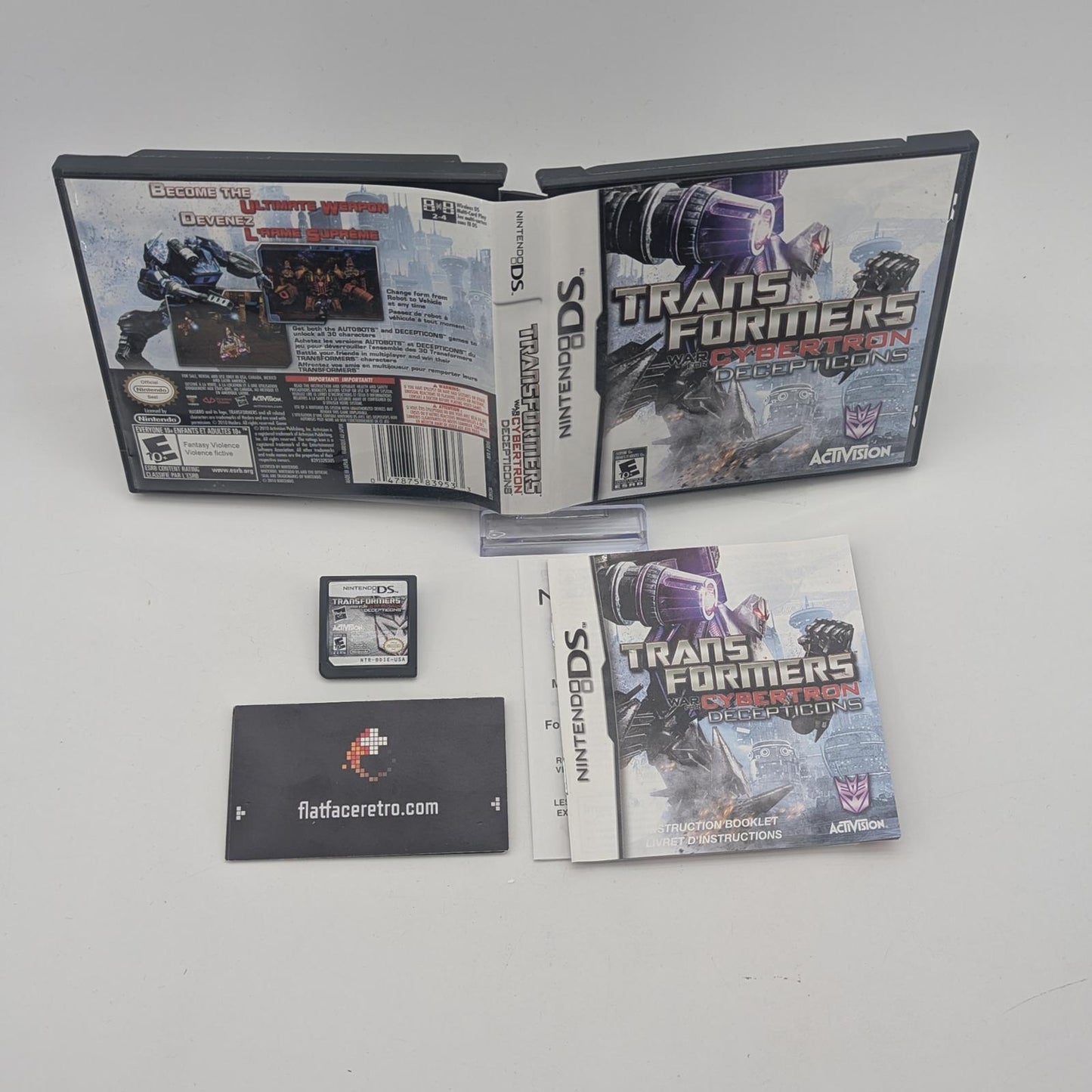 Transformers: War for Cybertron Decepticons - Nintendo DS - Complete