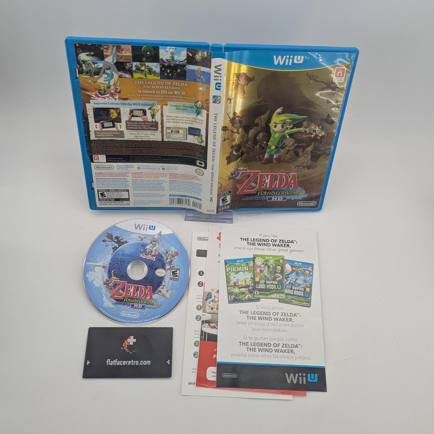 Zelda Wind Waker HD - Nintendo Wii U - Complete