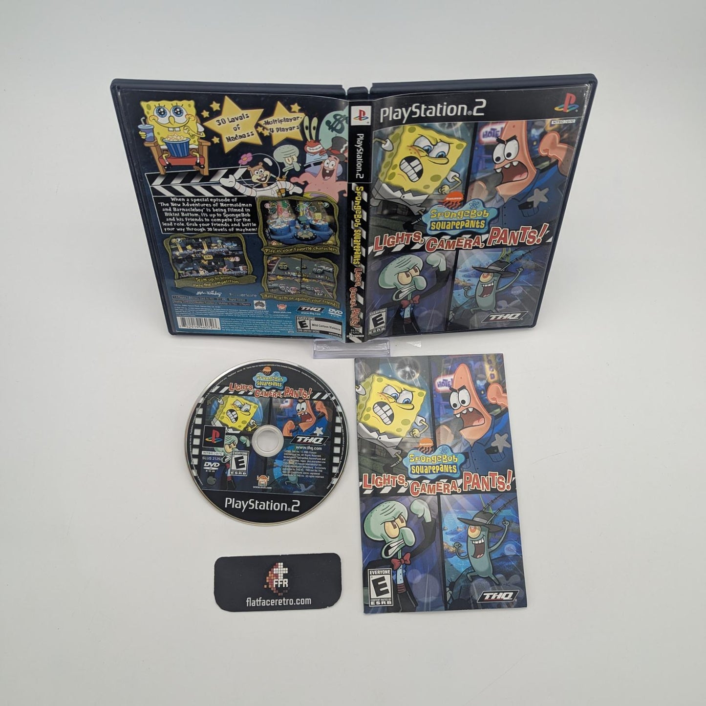 SpongeBob SquarePants Lights Camera Pants - Sony PlayStation 2 - Complete