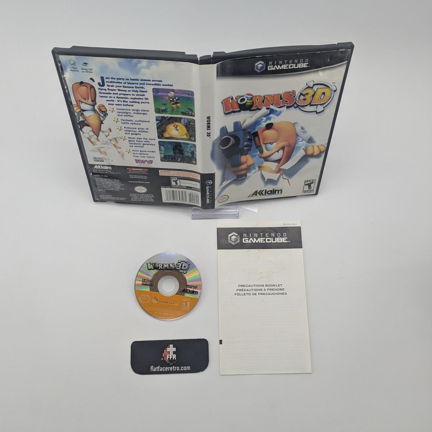 Worms 3D - Nintendo Gamecube - Game and Box Only