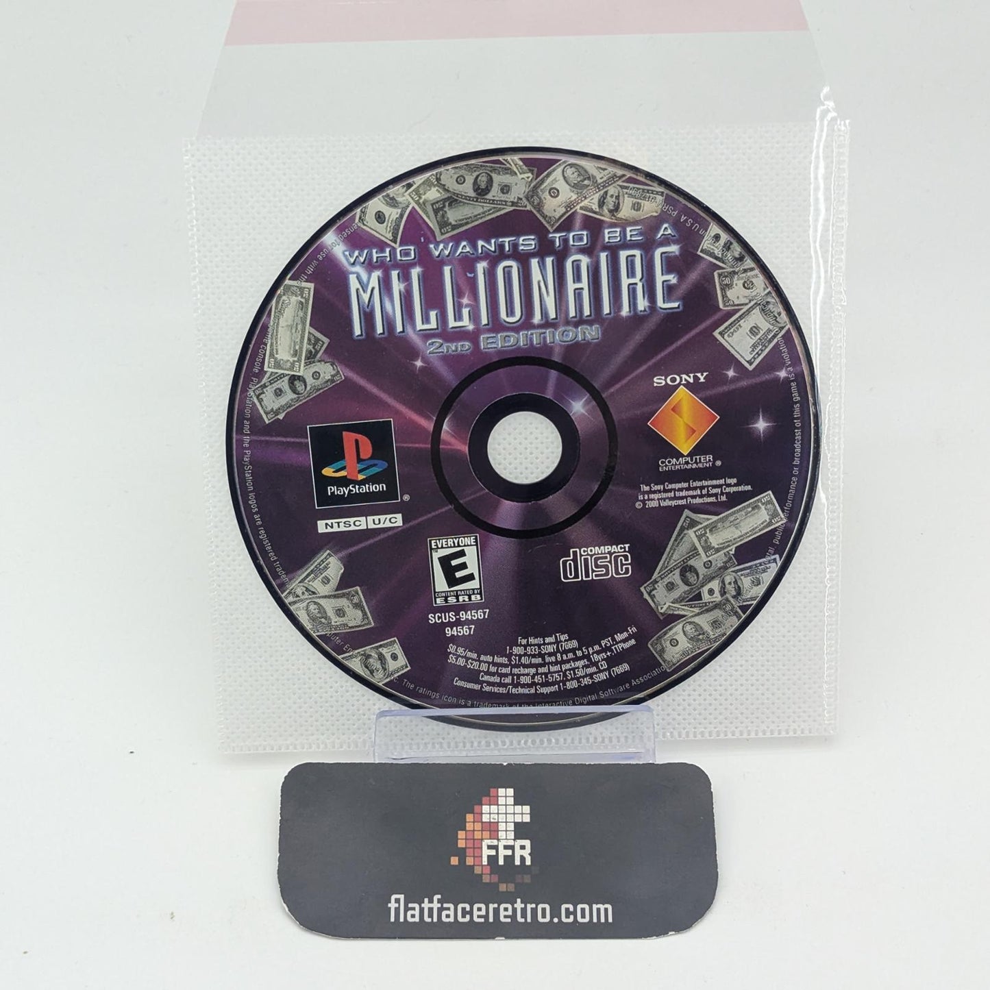 Who Wants To Be A Millionaire 2nd Edition - Sony PlayStation 1 - Game Only