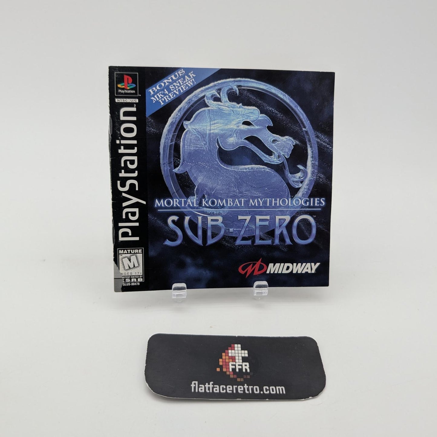 Mortal Kombat Mythologies: Sub-Zero - Sony PlayStation 1 - Manual Only
