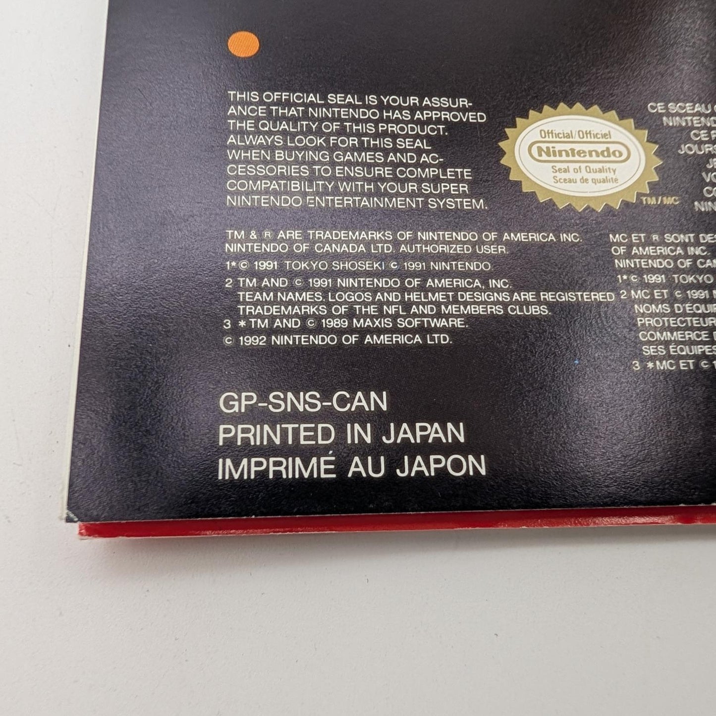 Nintendo Poster - Nintendo SNES - Manual Only