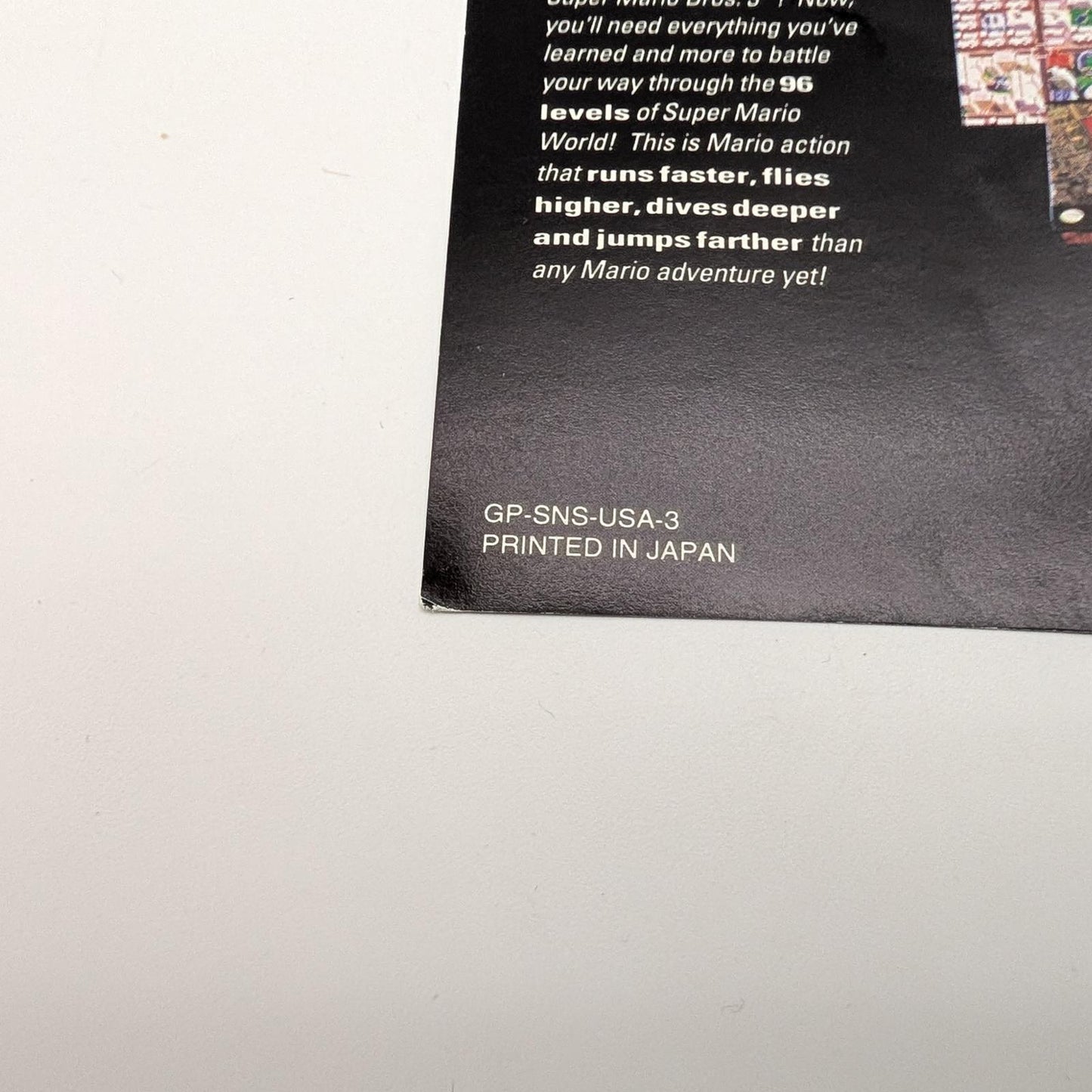 Nintendo Poster - Nintendo SNES - Manual Only