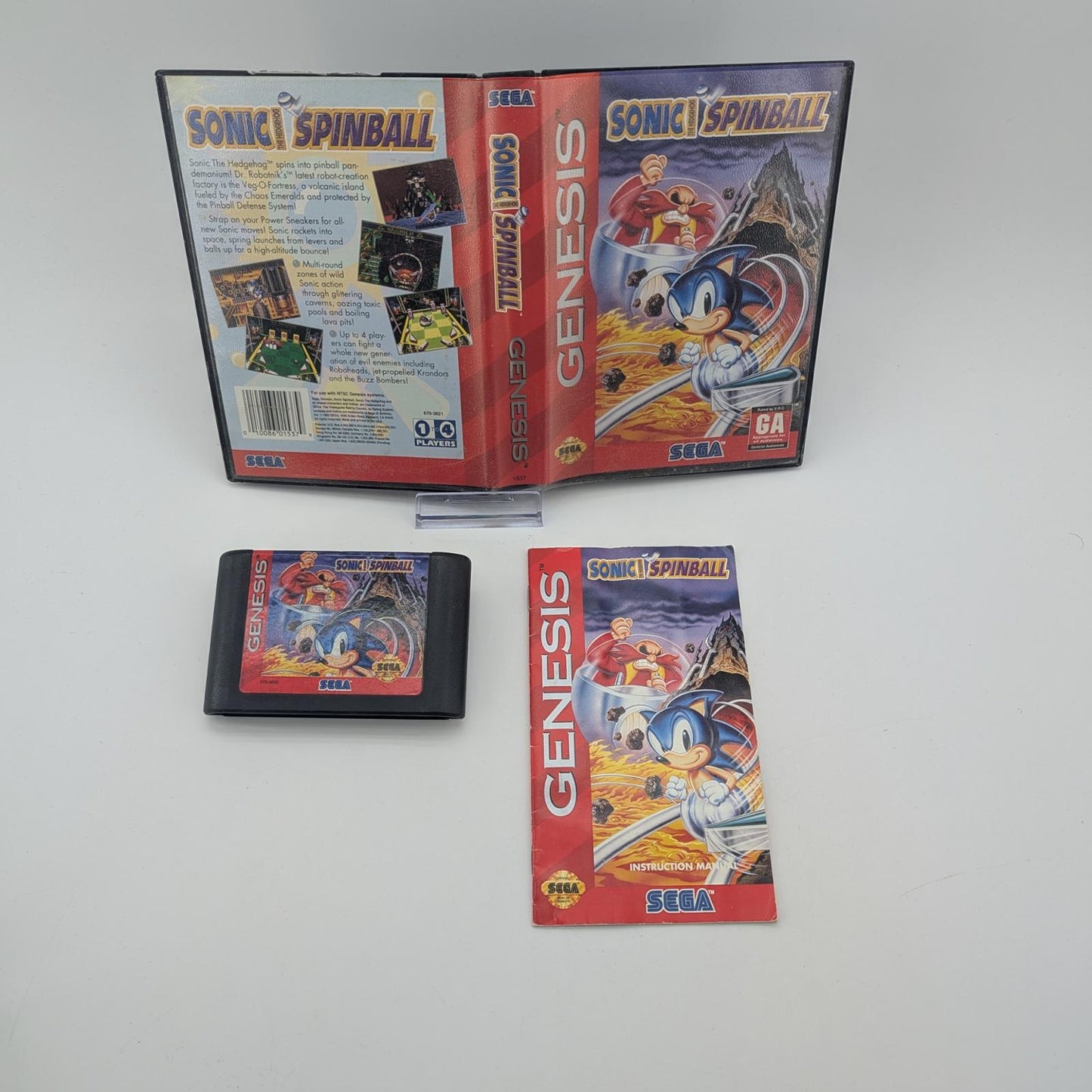 Sonic Spinball - Sega Genesis - Complete