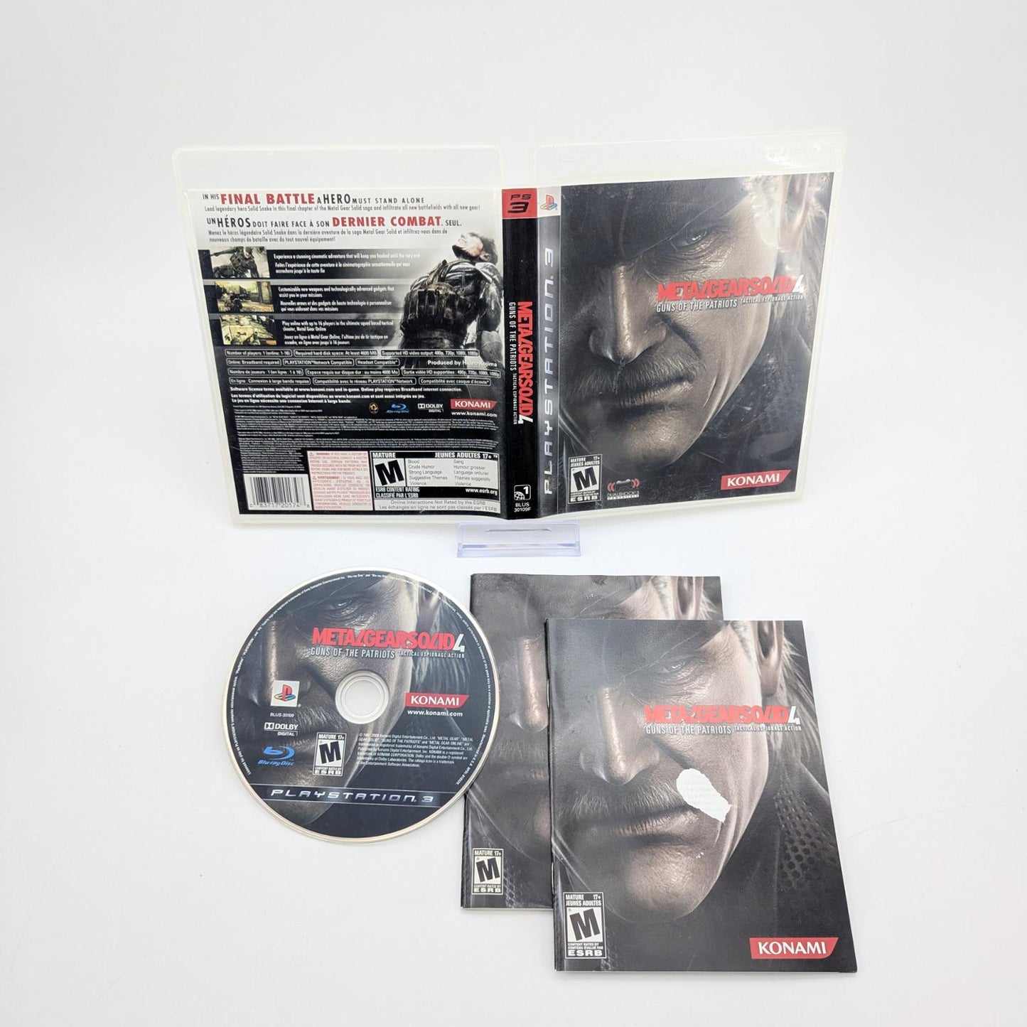 Metal Gear Solid 4 Guns of the Patriots - Sony PlayStation 3 - Complete