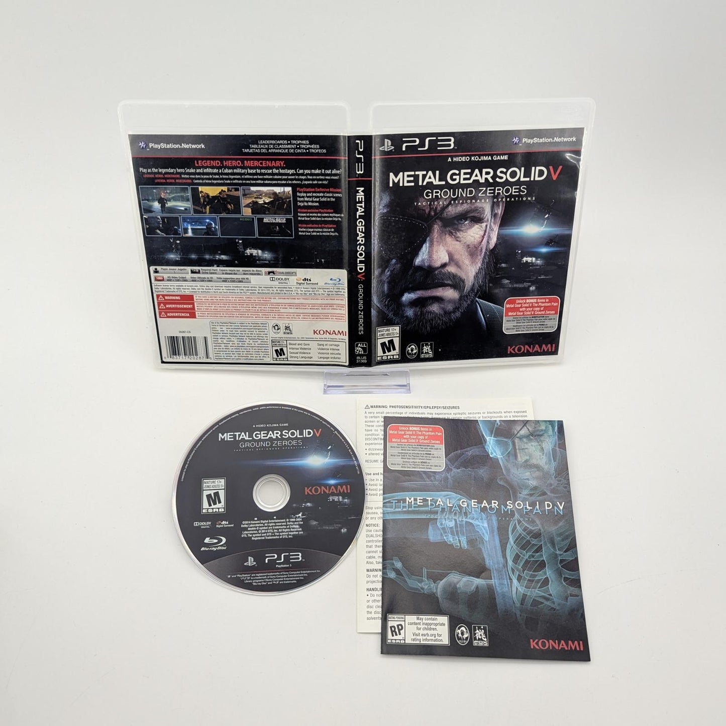 Metal Gear Solid V: Ground Zeroes - Sony PlayStation 3 - Complete