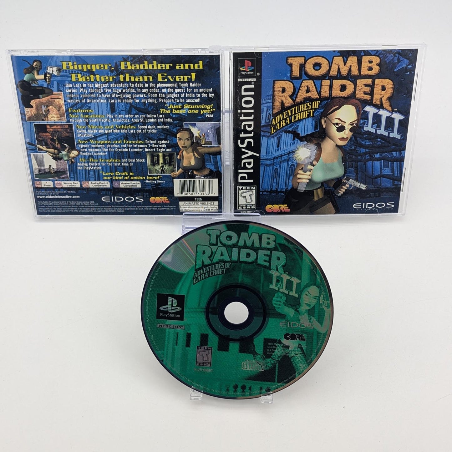 Tomb Raider III - Sony PlayStation 1 - Complete