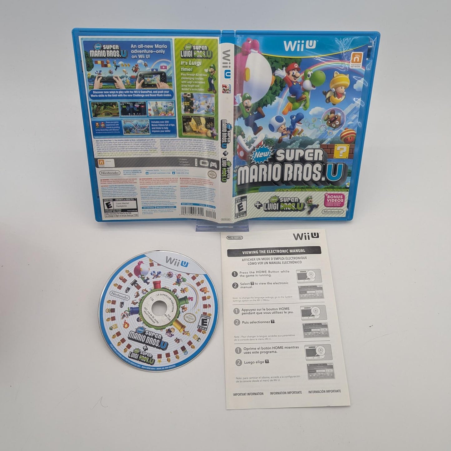 New Super Mario Bros. U + New Super Luigi U - Nintendo Wii U - Complete