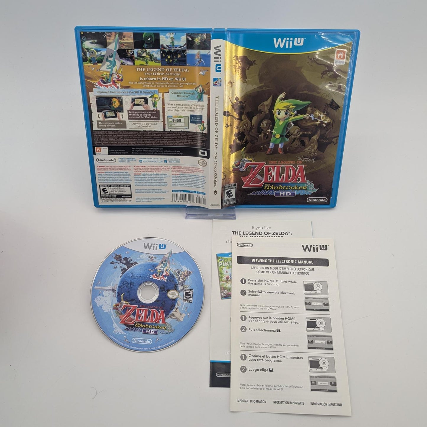 Zelda Wind Waker HD - Nintendo Wii U - Complete