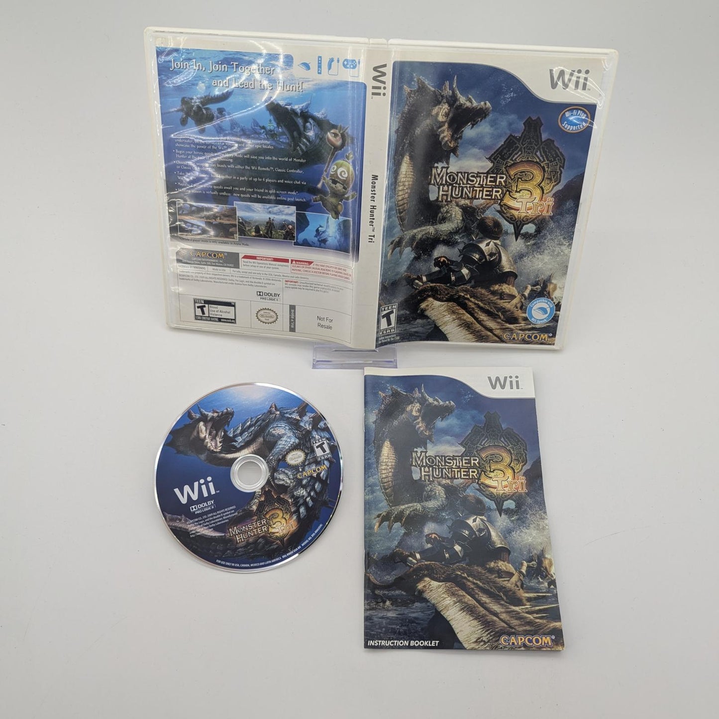 Monster Hunter 3 Tri - Nintendo Wii - Complete