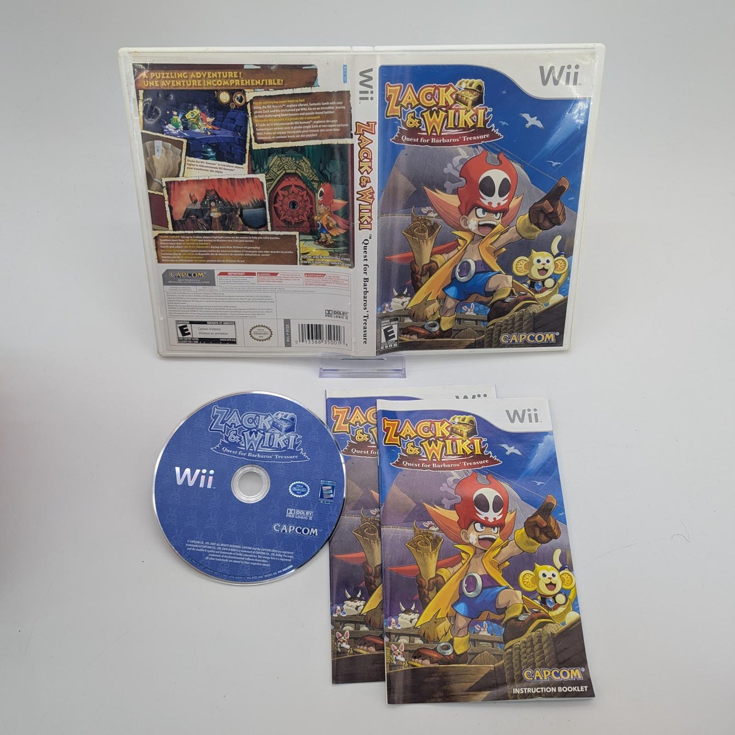Zack and Wiki Quest for Barbaros Treasure - Nintendo Wii - Complete