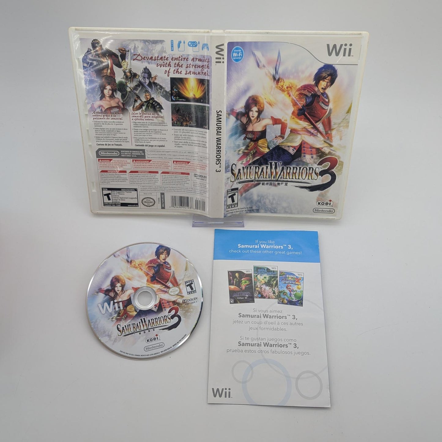 Samurai Warriors 3 - Nintendo Wii - Game and Box Only