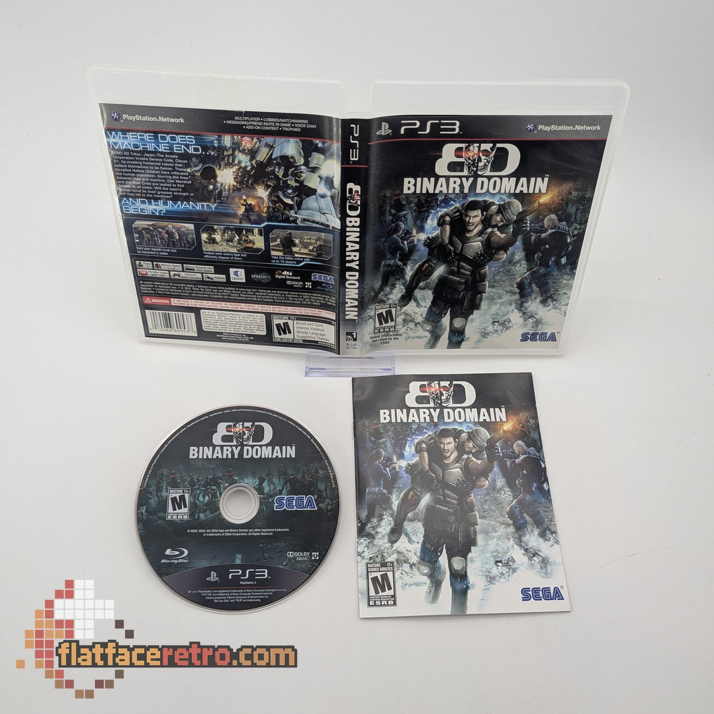 Binary Domain - Sony PlayStation 3 - Complete