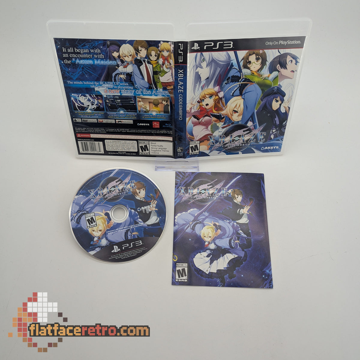 XBlaze Code: Embryo - Sony PlayStation 3 - Complete