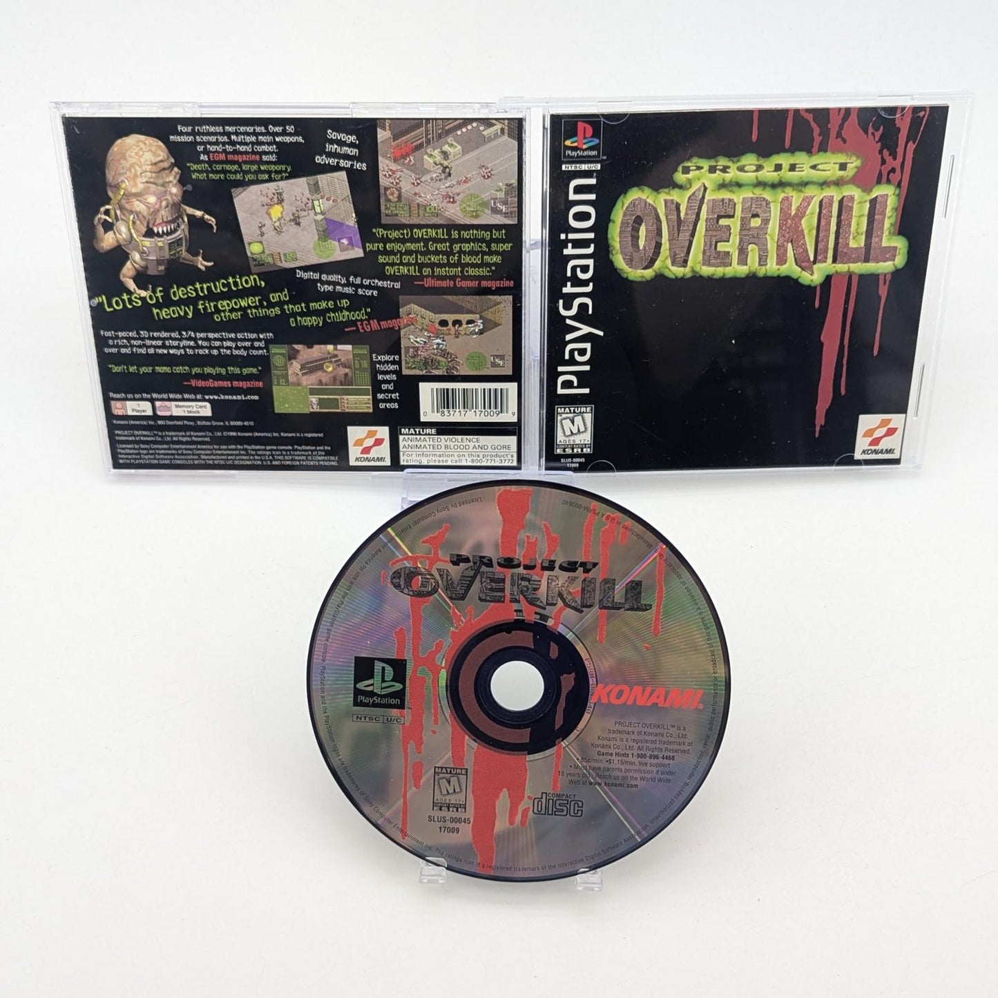 Project Overkill - Sony PlayStation 1 - Complete
