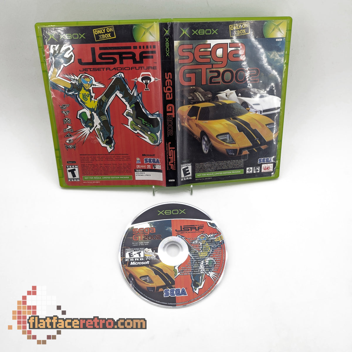 Sega GT 2002 & JSRF - Microsoft Xbox - Game and Case Insert Only