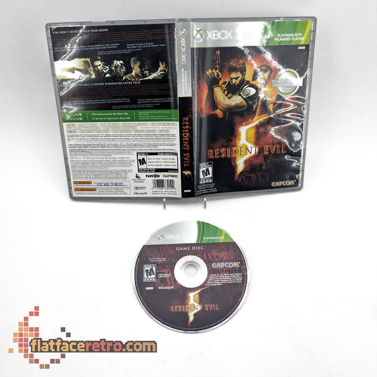 Resident Evil 5 - Microsoft Xbox 360 - Game and Case Insert Only