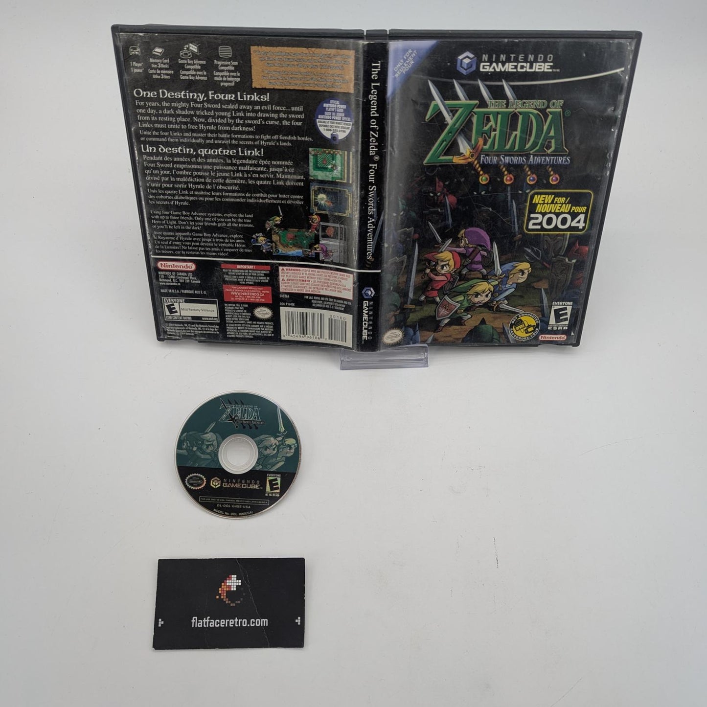 Zelda Four Swords Adventures - Nintendo Gamecube - Game and Box Only