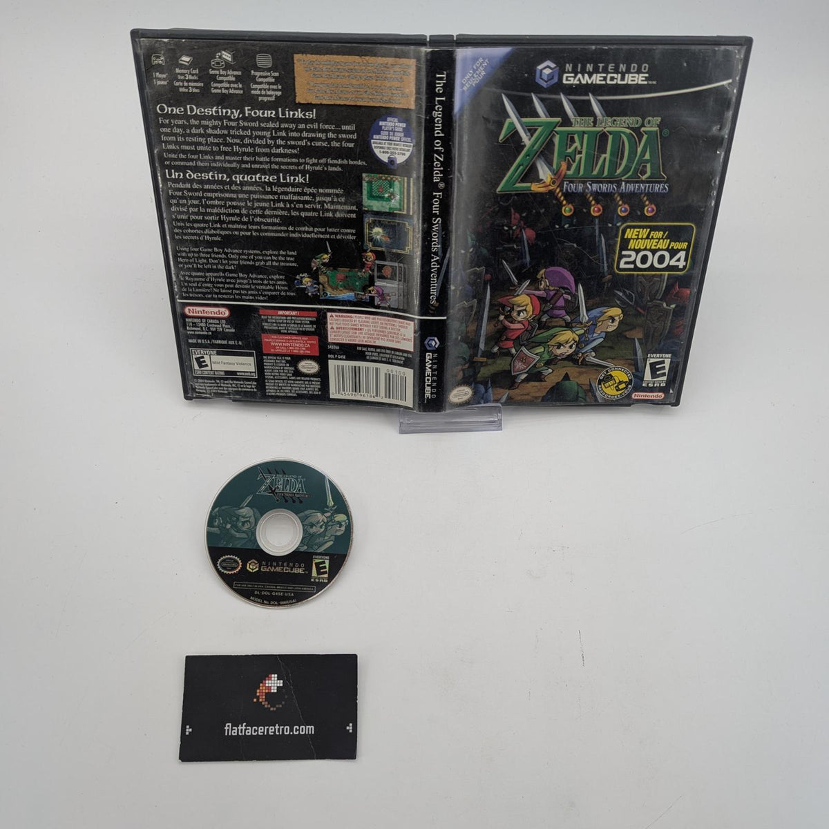 Zelda Four Swords Adventures - Nintendo Gamecube - Game and Case Insert Only