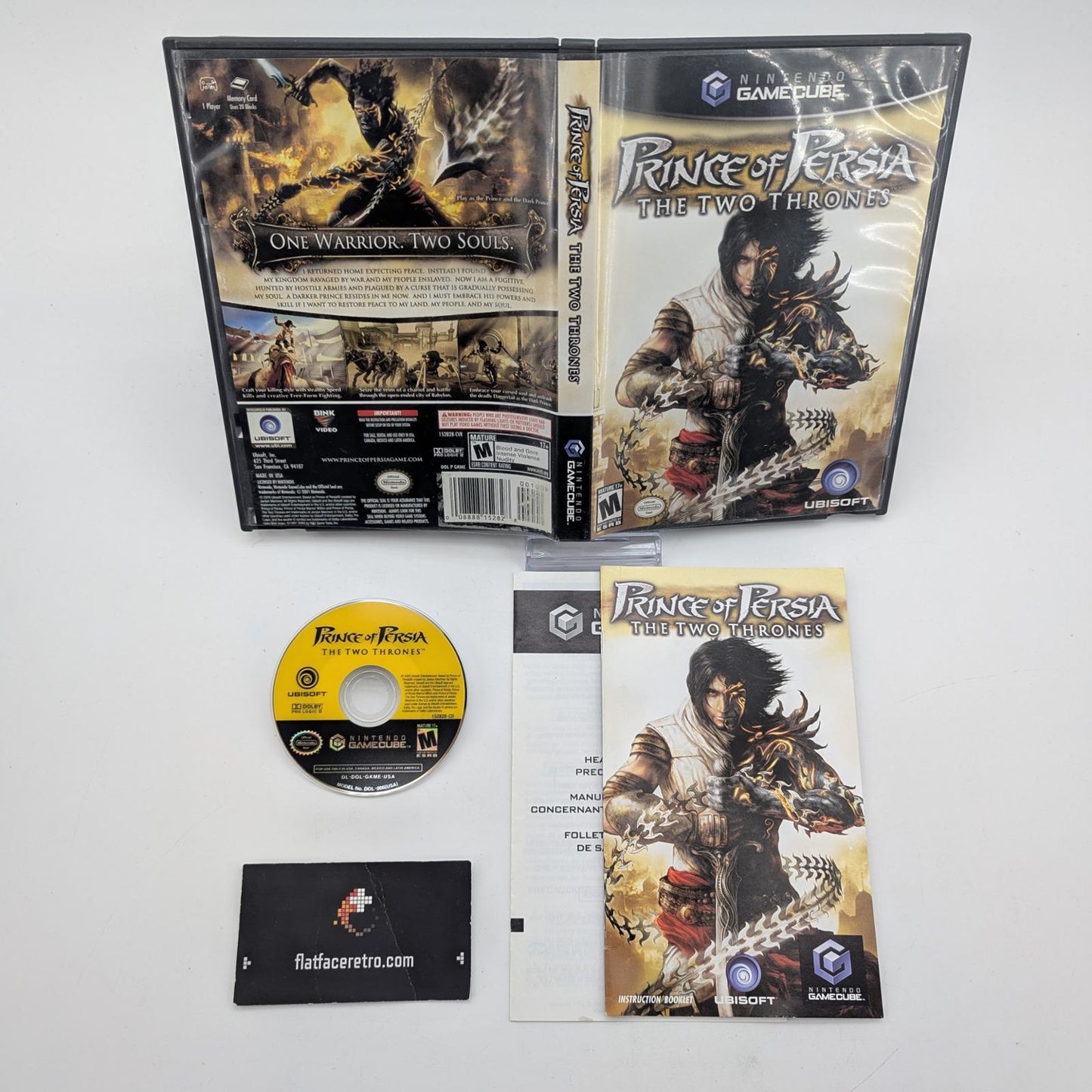 Prince of Persia Two Thrones - Nintendo Gamecube - Complete
