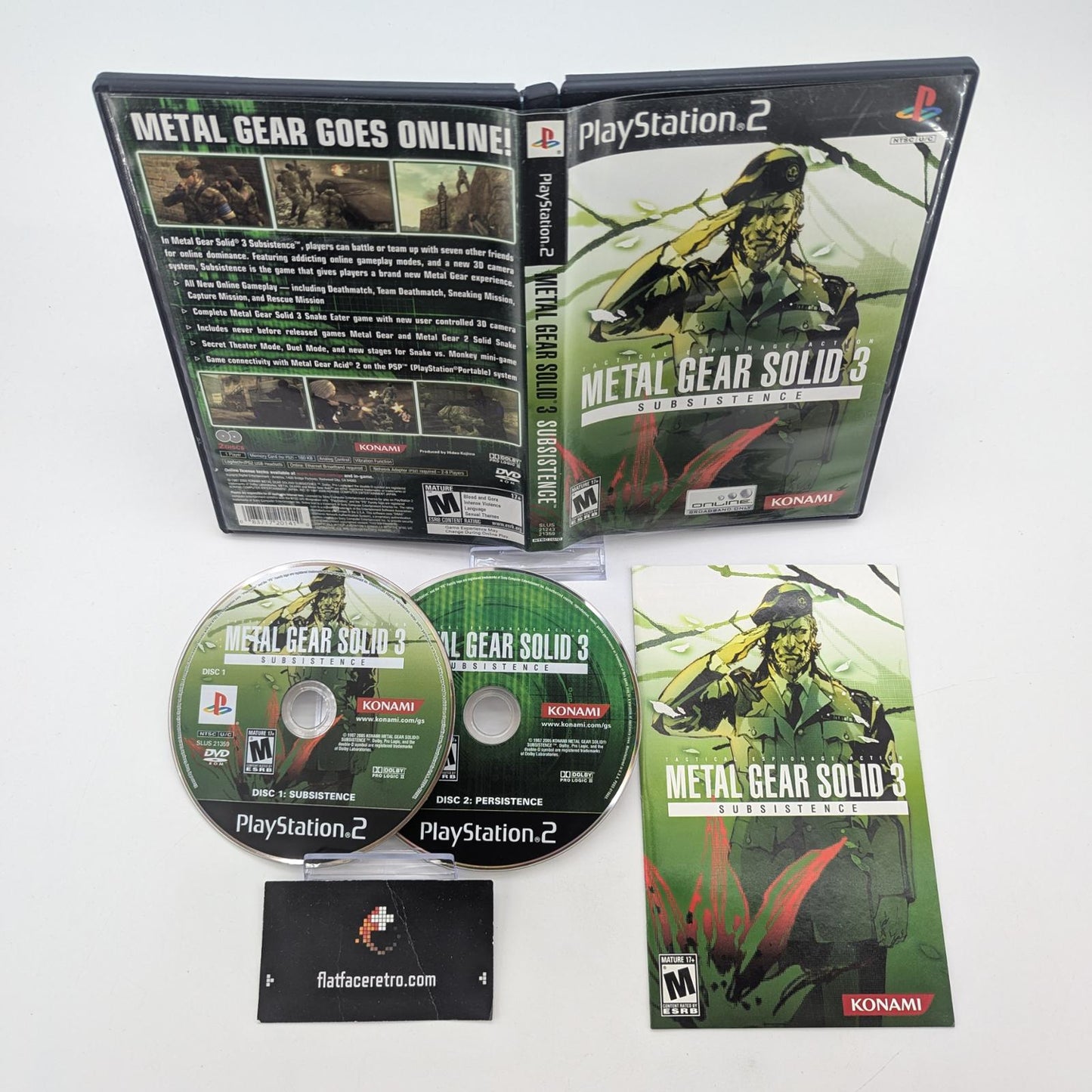 Metal Gear Solid 3 Subsistence - Sony PlayStation 2 - Complete